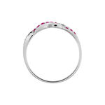 Bague Sofia Or Blanc Rubis Et Diamant - Bijoux Femme | Histoire d&rsquo;Or