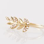 Bague Or Jaune Nahia Oxydes De Zirconium - Bagues avec pierre Femme | Histoire d&rsquo;Or