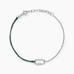 Bracelet Infini Pop Argent Blanc Oxyde De Zirconium - Bracelets cordon Famille | Histoire d&rsquo;Or