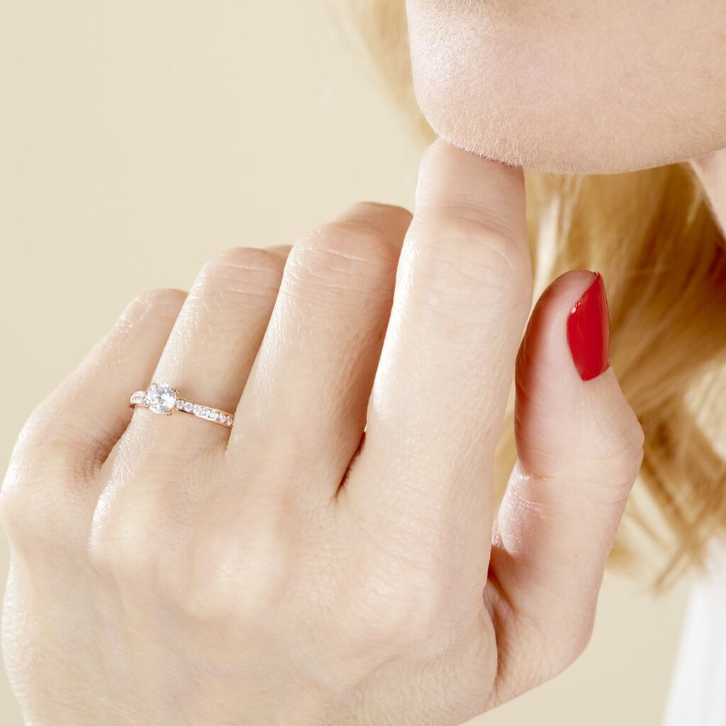 Bague Harem Or Rose Oxyde - Bagues solitaires Femme | Histoire d’Or