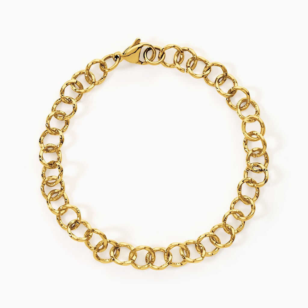 Bracelet Nana Acier Jaune - Bijoux sans pierre Femme | Histoire d&rsquo;Or