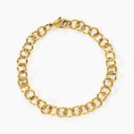 Bracelet Nana Acier Jaune - Bijoux sans pierre Femme | Histoire d&rsquo;Or