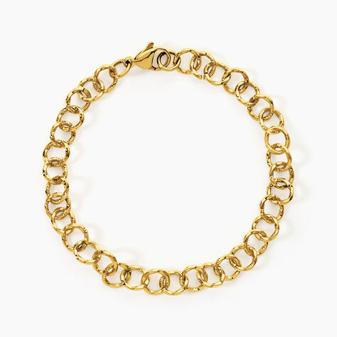 Bracelet Nana Acier Jaune - Bijoux sans pierre Femme | Histoire d&rsquo;Or