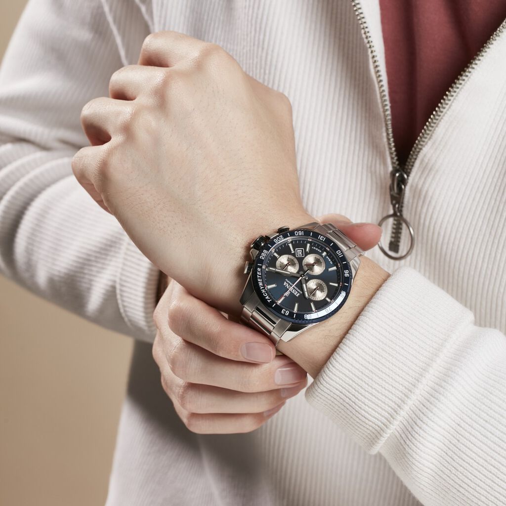 Montre Festina Timeless Chronograph Bleu - Montres Homme | Histoire d’Or