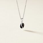 Pendentif Prudencia Or Blanc Saphir - Pendentifs Femme | Histoire d&rsquo;Or