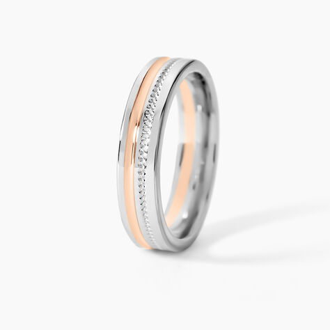 Alliance Viktorina Ruban Plat Or Bicolore - Alliances Unisex | Histoire d&rsquo;Or