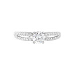 Bague Solitaire Stockholma Platine Blanc Diamant - Bagues solitaires Femme | Histoire d&rsquo;Or