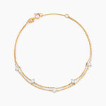 Bracelet Or Jaune Eclat D'etoile Oxyde De Zirconium - Bracelets Femme | Histoire d&rsquo;Or