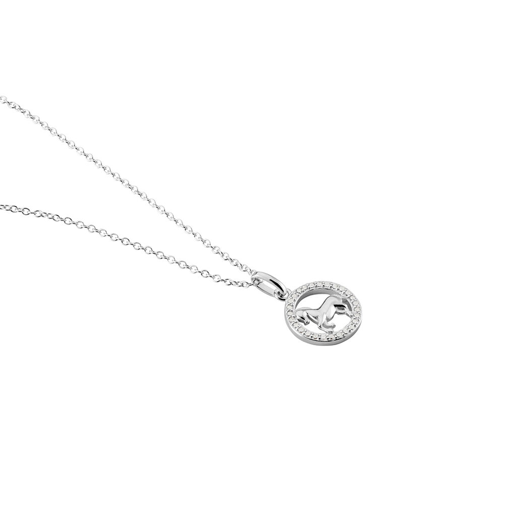 Collier Court Argent Blanc Ayeline Oxyde De Zirconium - Ras de cou Femme | Histoire d’Or
