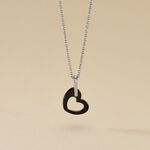 Collier Sumeyra Argent Blanc C&eacute;ramique Et Oxyde De Zirconium - Colliers fantaisie Femme | Histoire d&rsquo;Or