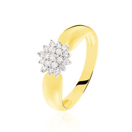 Bague Chou Or Jaune Diamant - Bagues avec pierre Femme | Histoire d’Or