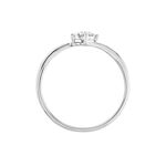 Bague Lysia Or Blanc Diamant - Bagues avec pierre Femme | Histoire d&rsquo;Or