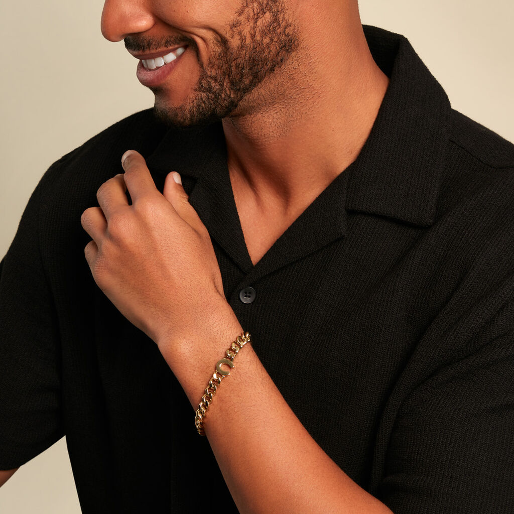 Bracelet Devy Acier Jaune - Bracelets Homme | Histoire d’Or