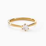 Bague Solitaire Athena Or Jaune Diamant - Bagues solitaires Femme | Histoire d&rsquo;Or