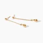 Boucles D'Oreilles Pendantes Maheva Plaqu&eacute; Or Jaune - Boucles d'oreilles fantaisie Femme | Histoire d&rsquo;Or