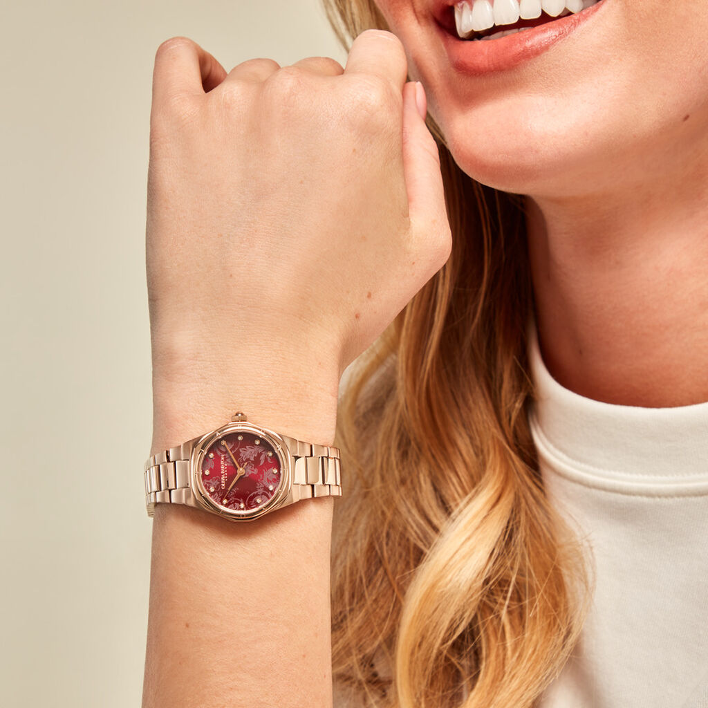 Montre Olivia Burton Mini Hexa Bordeaux - Montres Femme | Histoire d’Or