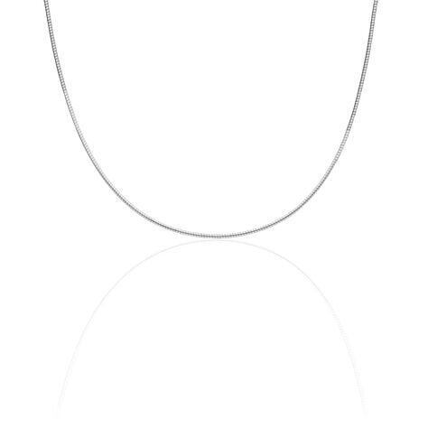 Chaîne Kassie Maille Omega Argent Blanc - Chaines Femme | Histoire d’Or