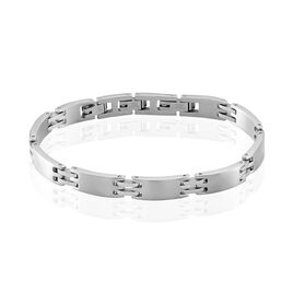 Bracelet Jonathan Acier Blanc - Bracelets fantaisie Homme | Histoire d’Or