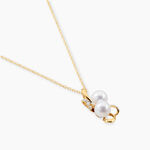 Collier Wandula Or Jaune Perle De Culture Oxyde De Zirconium - Colliers Femme | Histoire d&rsquo;Or