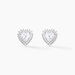 Boucles D'oreilles Puces Calvi Argent Blanc Oxyde De Zirconium - Boucles d'oreilles fantaisie Femme | Histoire d’Or