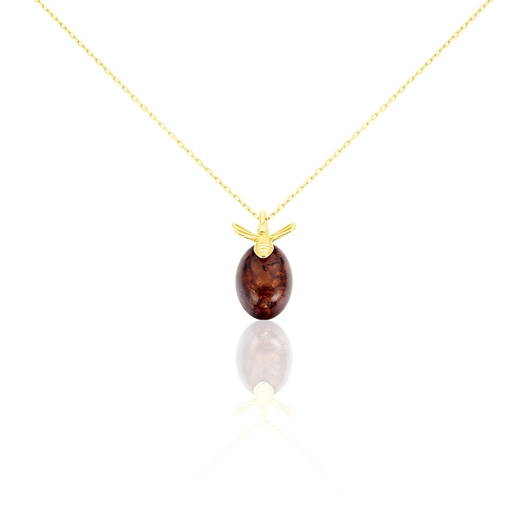 Collier Argent Doré Lyla Ambre - Colliers fantaisie Femme | Histoire d’Or