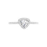 Bague Amantine Argent Blanc Oxyde De Zirconium - Bagues solitaires Femme | Histoire d&rsquo;Or
