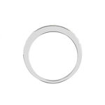 Demi Alliance Juliette Platine Blanc Diamant - Bijoux Femme | Histoire d&rsquo;Or