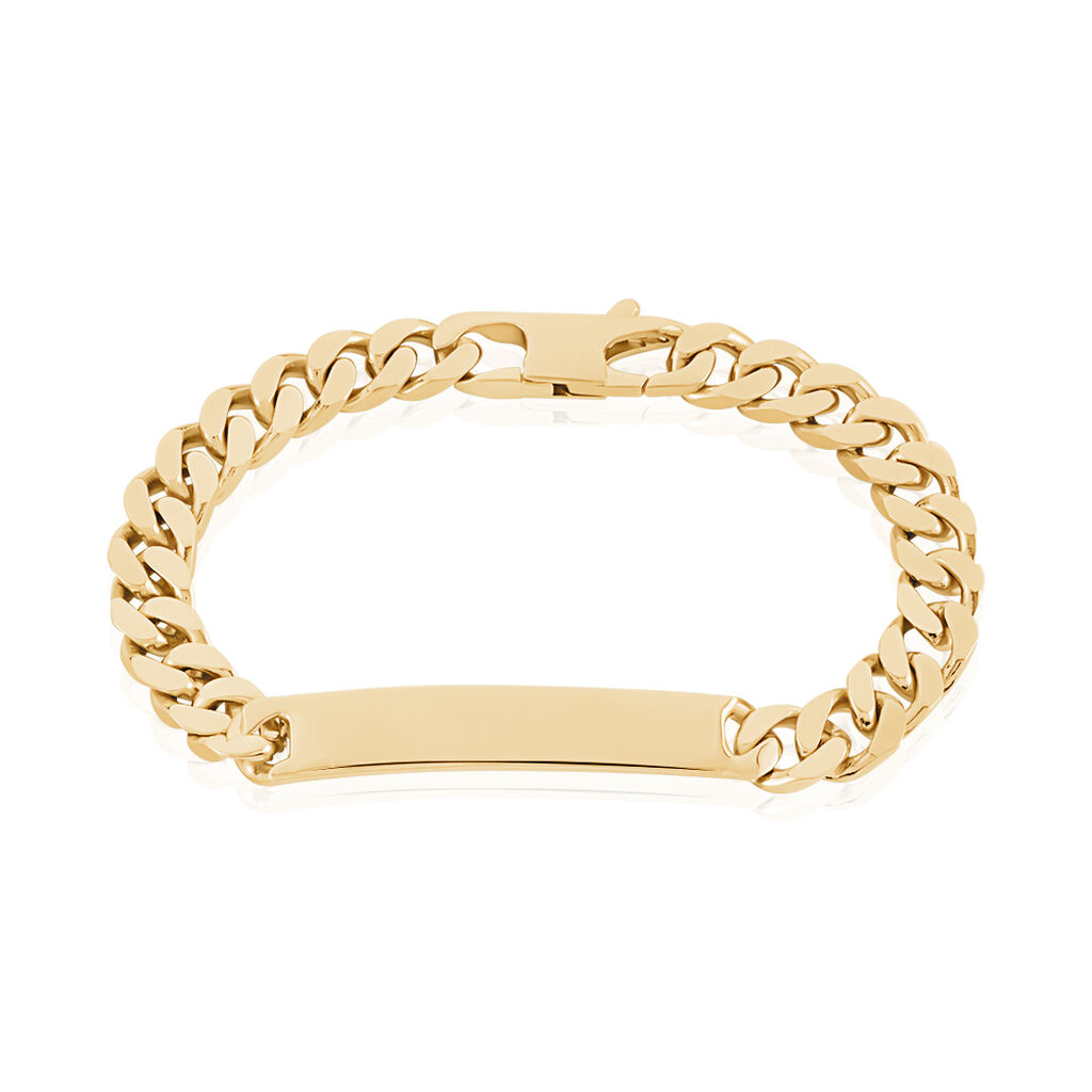Bracelet Identité Clement Plaqué Or Jaune - Gourmettes Homme | Histoire d’Or