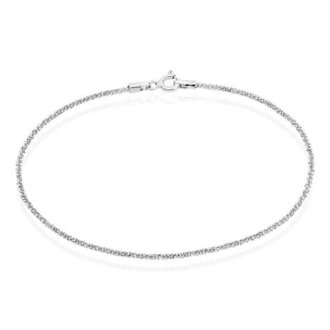 Bracelet Cherame Maille Criss Cross Argent Blanc - Bracelets chaîne Femme | Histoire d’Or