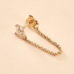 Bijou D'oreille Unitaire Astrid Plaqu&eacute; Or Jaune Oxyde De Zirconium - Piercings d'oreilles Femme | Histoire d&rsquo;Or