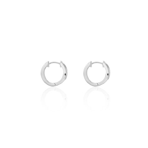Créoles Celimene Rondes Argent Blanc Oxyde De Zirconium - Boucles d'oreilles créoles Femme | Histoire d’Or