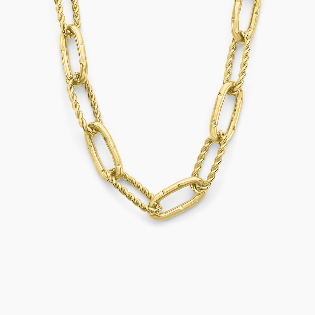 Collier Andria Acier Jaune - Colliers fantaisie Femme | Histoire d&rsquo;Or