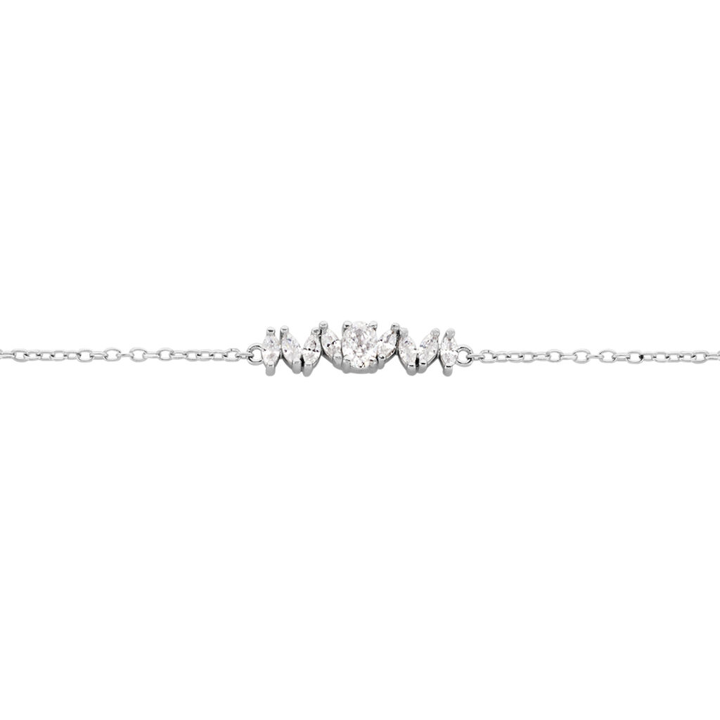 Bracelet Argent Blanc Winter Sweetness Oxyde De Zirconium - Bracelets Femme | Histoire d’Or