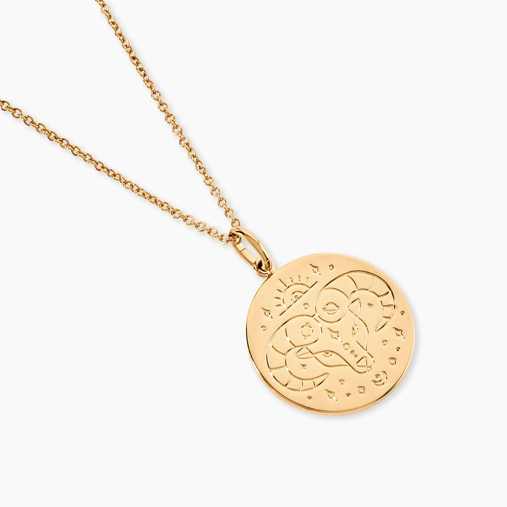 Collier Astro Plaqu&eacute; Or - Colliers Zodiaque Femme | Histoire d&rsquo;Or