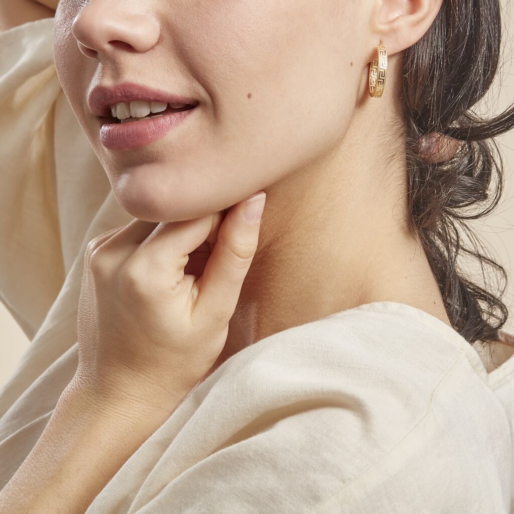 Créoles Ugenie Or Jaune - Boucles d'oreilles créoles Femme | Histoire d’Or