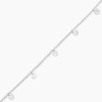 Bracelet Argent Collie Argent Blanc Oxyde - Bracelets Pierre Femme | Histoire d&rsquo;Or