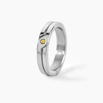 Bague Jourdan Ilker Acier Argent&eacute; - Bagues Homme | Histoire d&rsquo;Or