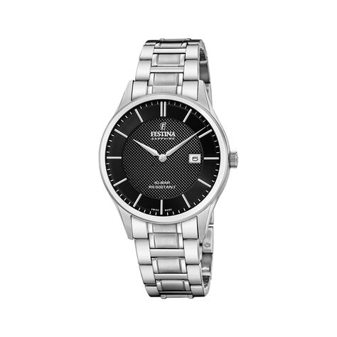 Montre Festina Swiss Made 40 Noir - Nouveautés montres Homme | Histoire d’Or