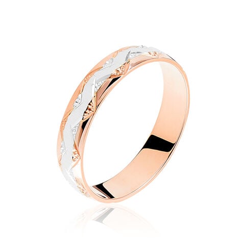 Alliance Clotilde Ruban Plat Or Bicolore - Alliances Unisex | Histoire d’Or