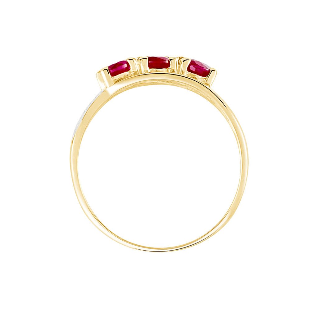 Bague Aurora Or Jaune Rubis - Bagues avec pierre Femme | Histoire d&rsquo;Or