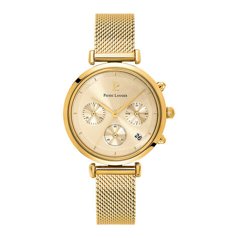 Montre Pierre Lannier Lutecia Doré - Montres Femme | Histoire d’Or