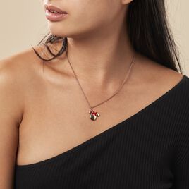 Collier Disney Acier Doré Rose Email - Colliers fantaisie Femme | Histoire d’Or