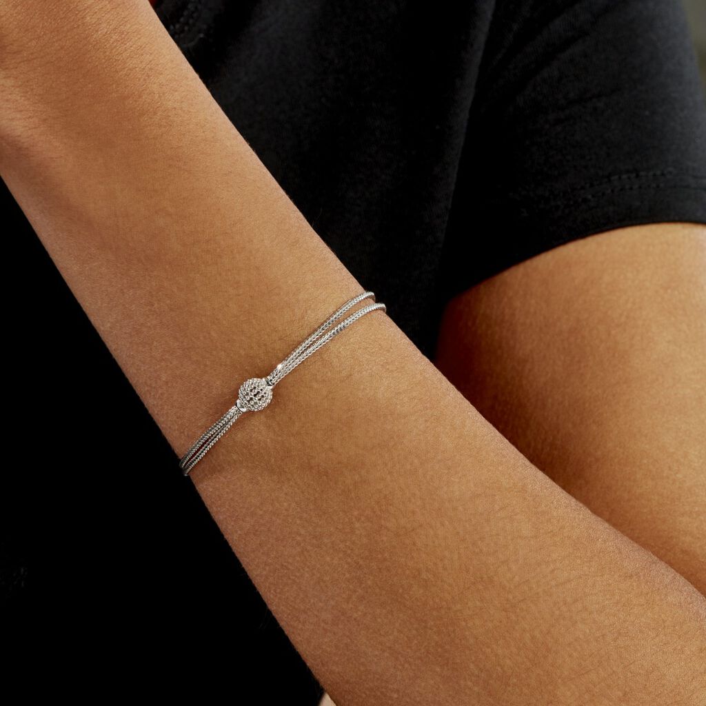 Bracelet Makana Argent Blanc - Bracelets Femme | Histoire d’Or