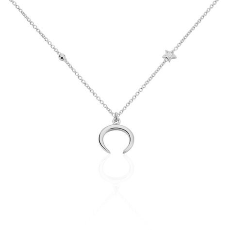 Collier Serenella Argent Blanc Oxyde De Zirconium - Colliers fantaisie Femme | Histoire d&rsquo;Or