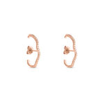 Boucles D'oreilles Lowri Argent Rose Oxyde De Zirconium - Boucles d'oreilles cr&eacute;oles Femme | Histoire d&rsquo;Or