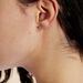 Boucles D'oreilles Puces Elda Serti Clos Or Jaune Oxyde De Zirconium - Clous d'oreilles Femme | Histoire d’Or