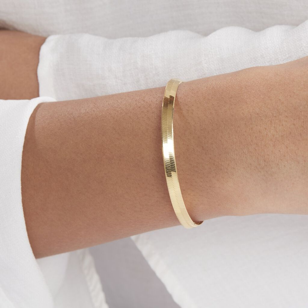 Bracelet Argent Jaune Alay - Bracelets chaîne Femme | Histoire d’Or