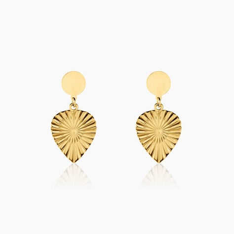 Boucles D'oreilles Pendantes Hyacinth Acier Jaune - Boucles d'oreilles fantaisie Femme | Histoire d’Or