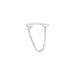 Bague D'oreille Unitaire Sara Argent Blanc - Boucles d'oreilles fantaisie Femme | Histoire d’Or