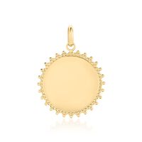 Pendentif Sunny Plaque Or Doré